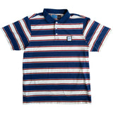 city polo, red, white and blue