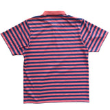 city polo, salmon pink and blue