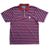 city polo, salmon pink and blue