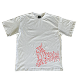 leopard print tee, white and pink