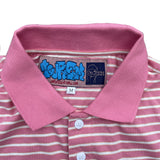 city polo, pink and white